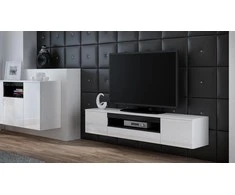 TV staliukas Cama Meble Televizorius - Cama R Viva BI/BI+CZ Stovas Garso ir Vaizdo Aparatūrai 1 Stalčius