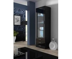 Cama Meble Svetainės Sekcija - Soho S1, Juodas Blizgus