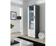 Cama Meble Svetainės Sekcija - Soho S1 Pilka/Balta Blizgi