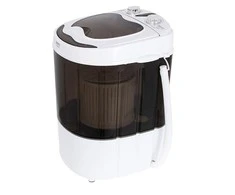 Skalbimo mašina Camry CR 8054 Mini skalbimo mašina su gręžimo funkcija, Skalbimo talpa iki 3kg, Gręžimo galia iki 1kg, Baltai pilka