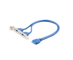 GEMBIRD CC-USB3-RECEPTACLE Gembird dviguba USB 3.0 jungtis ant laikiklio