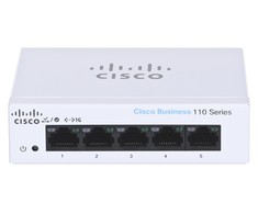Šakotuvas Cisco CBS110 nevaldomas 5 prievadų GE, stalinis kompiuteris, išorinis PS