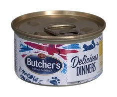 Drėgnas Kačių Maistas - BUTCHER'S Delicious Dinners Vištiena su Kalakutiena 85g