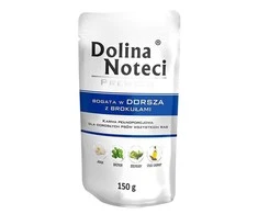 Dolina Noteci Premium turtingas menkės su brokoliais - šlapias šunų maistas - 150g
