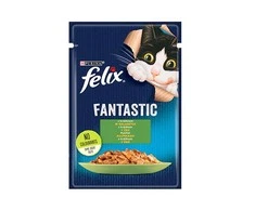 Purina Nestle Drėgnas Kačių Maistas - Purina Felix Fantastic Triušiena Želėje 85g