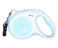 Flexi New Comfort M pavadėlis šunims iki 25kg juostinis 5m žydros spalvos