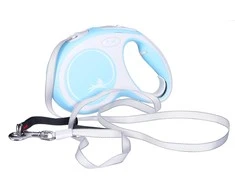 Flexi New Comfort M pavadėlis šunims iki 25kg juostinis 5m žydros spalvos