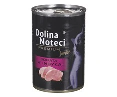 Drėgnas Kačių Maistas - Dolina Noteci Premium Junior Kalakutiena 400g