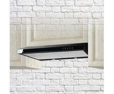 Gartraukis Cooker hood AKPO WK-7 K GLASS 60 JUODA/Juoda SZKŁO (166 m3/h, 600mm, juodos spalvos)
