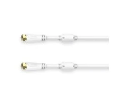 Hama SAT-Anschlusskabel F-Stecker - F-Stecker vergoldet 1.5 m 100 dB