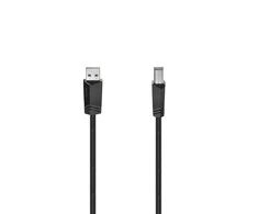 Hama USB-A – USB-B USB laidas 5 m juodas (002006040000)