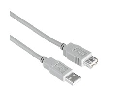 Hama 200906 USB 2.0 ilgintuvas 3 m pilkas