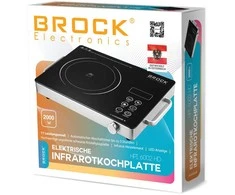 HPI 6002 HD Elektrinė infraraudonųjų spindulių viryklė BROCK HPI 6002 HD 2000W
