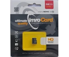 IMRO atminties kortelė Micro SD 32GB 100MB/s class10 UHS I