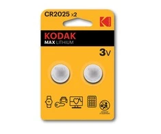 Kodak MAX Jednorazowa litowa baterie CR2025, 2-pack