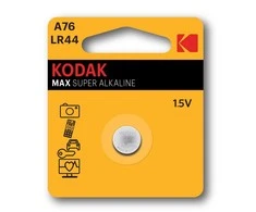 Bateria „Kodak ULTRA Alkaline A76 LR44“ baterija, 1 vnt.