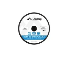LANBERG HDMI v2.0 M/M laidas 20m optinis AOC juodas