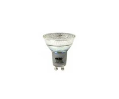 Lemputė LED GU10 230V 5.5W 345lm šiltai balta 2200K-3000K pritemdoma, šviesa šiltėja, LED line