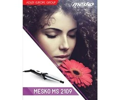 Mesko | Conical Hair Curling Iron | MS 2109 | Garantija 24 mėn. | Ceramic heating system | Barrel diameter 13-25 mm | 40 W | Nerūdijantis plienas/Juodas