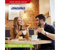 Kavos aparatas Mesko | Espresso Aparatas | MS 4403 | Slėgis 15 bar | Su pieno plakikliu | Semi-automatinis | 850 W | Nerūdijantis plienas/Juodas