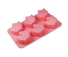 Kepimo forma Maestro MR-1129 (26x15,9x3,3 cm) silikoninė Vienaragiai | Forma 6 keksiukams