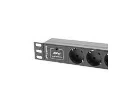 LANBERG PDU-03E-0200-BK PDU 10 1U 16A 3x 230v PL 2m Juodas