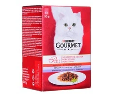 Purina Nestle Drėgnas Kačių Maistas - Gourmet Mon Petit Žuvies Mišinys 6 x 50 g
