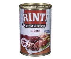 FINNERN GmbH end Co. KG Rinti Kennerfleisch suaugusių šunų konservuotas pašaras su antiena, 400g
