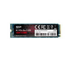 Silicon Power SSD P34A80 2TB, M.2 PCIe Gen3 x4 NVMe, 3400/3000 MB/s