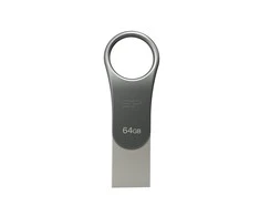 Atmintukas Silicon Power Mobile C80 64GB USB 3.0 Type-C Sidabrinis