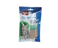 TRIXIE Žolė katėms, dubenėlyje apie 100 g (Miežiai)