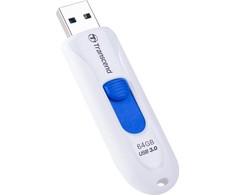 TRANSCEND JetFlash790 64GB USB 3.0 baltas