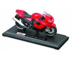 Maisto Kawasaki Ninja ZX-14 motociklo modelis su stovu 1/18