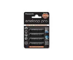 Panasonic Eneloop PRO Įkraunami elementai AA 2500 mAh BK-3HCDE/4BE