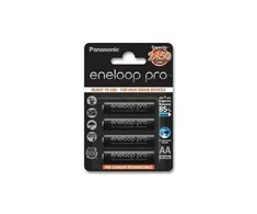 Panasonic Eneloop PRO Įkraunami elementai AA 2500 mAh BK-3HCDE/4BE