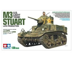 Tamiya M3 Stuart lengvasis tankas 1/35 vėlyvosios gamybos plastikinis rinkinys