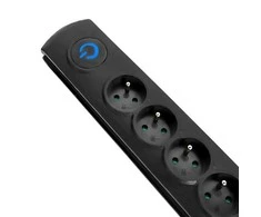 QOLTEC 50113 Viršįtampių apsauga 8 maitinimo lizdas 1,8m