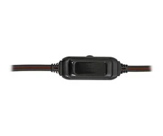 Defender laidinės ausinės su mikrofono kovine galvute g-185 juoda ir raudona 64106