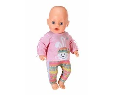 Zapf Baby Born megztinis su zuikiu ir kutais + šortai lėlei 43 cm