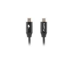LANBERG USB-C M/M 2.0 laidas 1m Quick Charge 4.0 juodas
