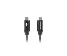 LANBERG USB-C M/M 2.0 laidas 1m Quick Charge 4.0 juodas