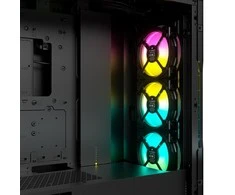 „Corsair“ | Grūdinto stiklo išmanusis korpusas | „iCUE 5000T RGB“ | Šoninis langas | Juodas | Vidutinio dydžio bokštas | ATX