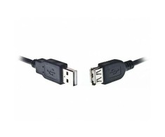 GEMBIRD CCP-USB2-AMAF-15C Gembird USB 2.0 A- A-socket 15ft cable juodas