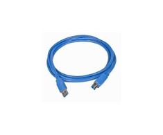 GEMBIRD CCP-USB3-AMBM-6 aukštos klasės USB 3.0 kabelis, USB A tipo kištukas - USB B tipo kištukas, 1,8 metro, mėlynas