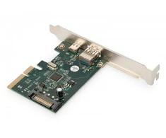 Assmann Electronic Assmann elektroninė DIGITUS PCIe kortelė C tipo USB + A tipo USB
