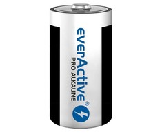 Alkalinės Baterijos - EverActive Pro LR20 D - Lizdinė Plokštelė 2 Vnt.