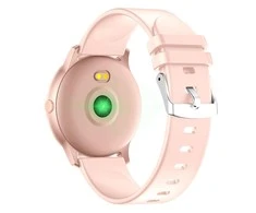 Išmanusis laikrodis Maxcom Fit FW32 Neon, Rožinio aukso spalvos korpusas su rožinės spalvos dirželiu
