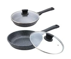 Riposo Maestro MR-1225-24 keptuvė su granitine danga ir dangčiu 24cm