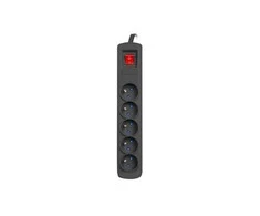 NATEC Surge protection Bercy 400 1.5m 5x French outlets juodas