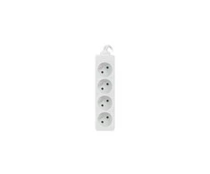 LANBERG PS0-04E-0150-W 1.5M Baltas 4X 230V Lanter EXTENSION PL. CABLE FROM FULL COPPER